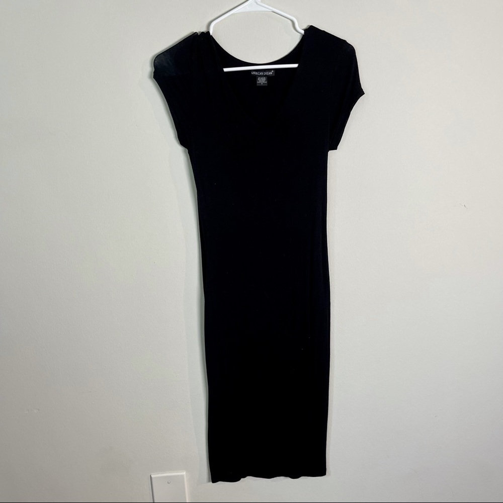 Black V Neck Maxi Dress